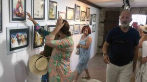 Datca kibris gazisinden suluboya resim sergisi