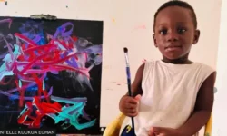 afrikali minik ressam