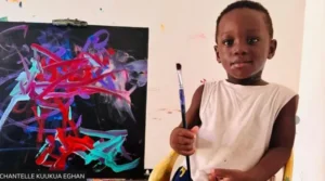 afrikali minik ressam