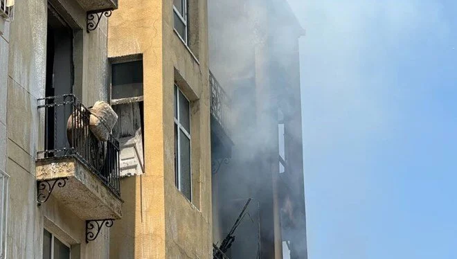 beyoglu korkutan yangin