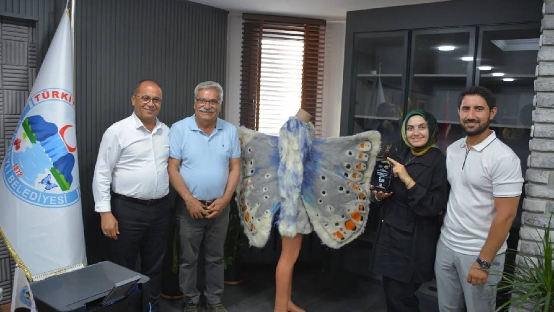 saimbeyli kelebegi sanata donustu