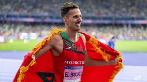 Erkekler 3 bin metre engellide Fasli Soufiane El Bakkali altin madalya kazandi
