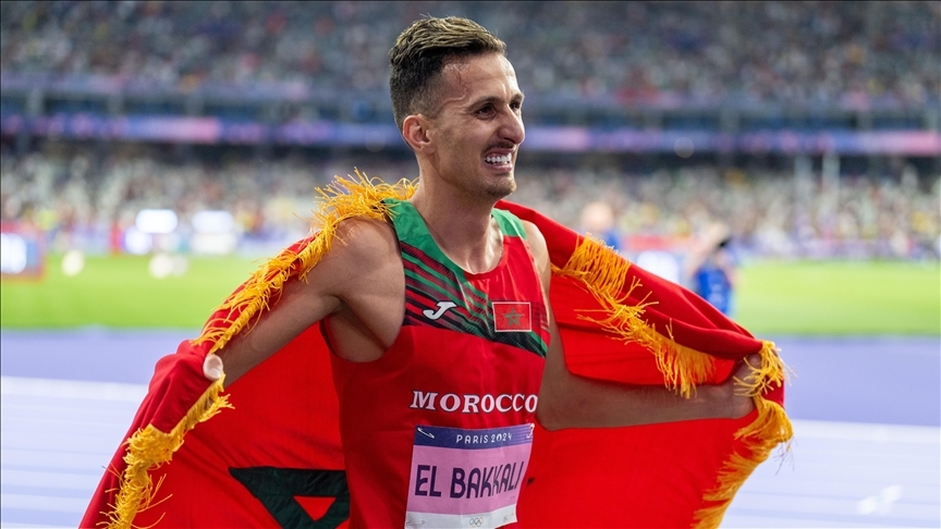 Erkekler 3 bin metre engellide Fasli Soufiane El Bakkali altin madalya kazandi