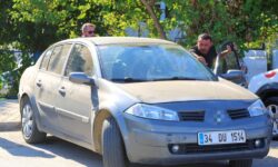 antalya ya araba bitakip gitti