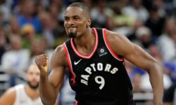 iyi savunmasiyla ve bloklariyla adindan soz ettiren oyuncu Serge Ibaka
