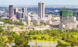 Panoramic View Of The Nairobi Cityscape Capital Of Kenya Sub Saharan Africa