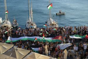 2025 09 14t191556z 1305024259 rc2urgas8quw rtrmadp 3 israel palestinians gaza flotilla greece