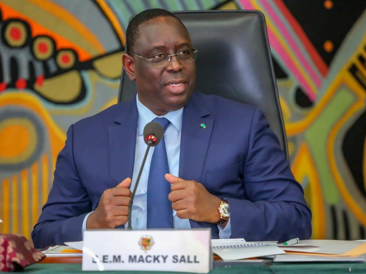 Macky Sall au Palais 1